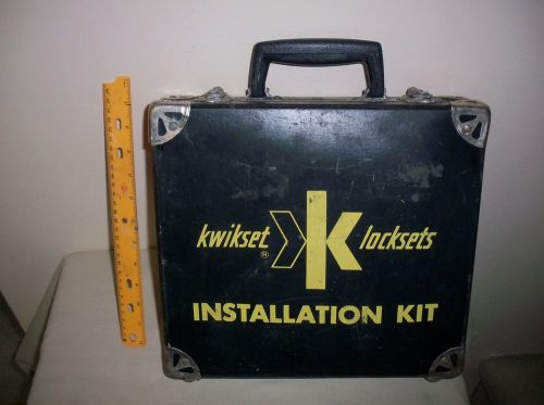 Vintage kwikset door lock set installation kit for sale