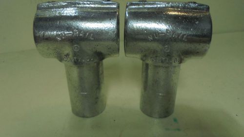 Lot of 2 Hollaender Nu-Rail Aluminum Slip-On Swivel - 1 1/2&#034; - 1.5&#034; - 1 7/8&#034; ID