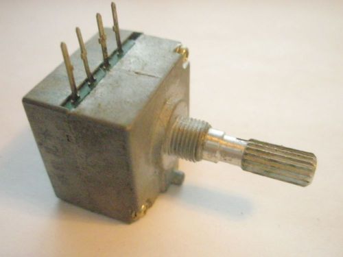 NOS NOBLE High Grade step type Variable resistor-Single Shaft- 204Y 10K Ohm