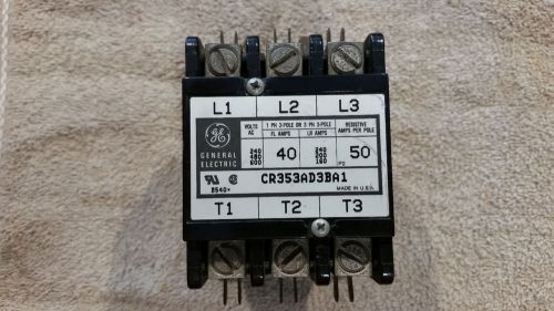 General Electric Contactor CR35AD3BA1 40 amp 2 or 3 pole