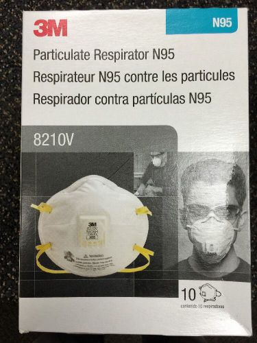 8210V N95 Particulate Respirator - NIOSH 42CFR84 2x Pack Of 10