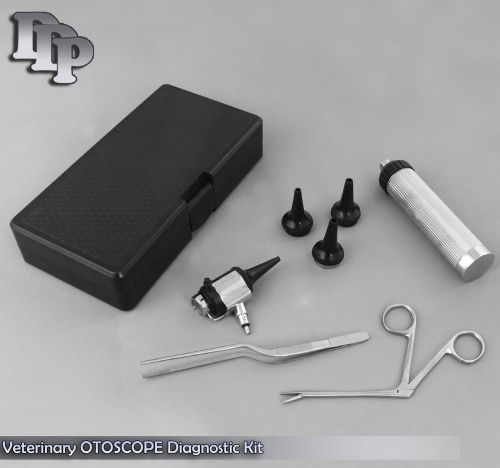 NEW Veterinary double lens Operating OTOSCOPE Diagnostic Kit Set