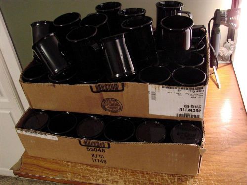 Lot of 59 Cambro Black Coffee Cups 96CW110 BRAND NEW