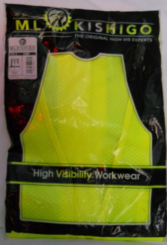 New  ML KISHIGO High Visibility Workwear Vest Size 2XL Yellow