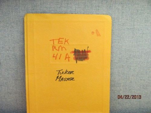 TEKTRONIX Type RM41A Oscilloscope Instruction Manual Special Type Information