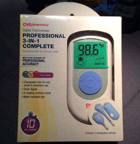 Digital Thermometer Professionals 3-In-1 Complete