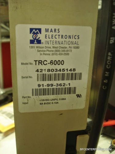 Mars MEI TRC 6000 coin changer vending machine