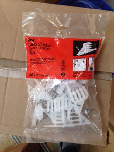 3M SI-1 Cable Stacker- Box Of 250. 10 Bags Of 25