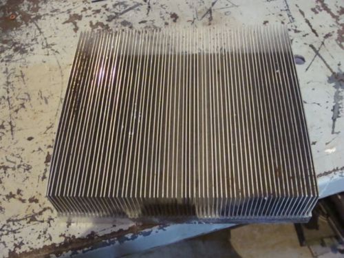 Large Aluminum Heat Sink 8 inches long 7 inches wide 2 inches deep used
