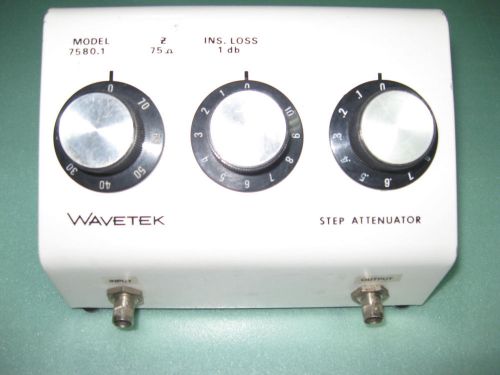 Wavetek CATV RF Step Attenuator Model 7580.1 BNC 75 Ohm Test