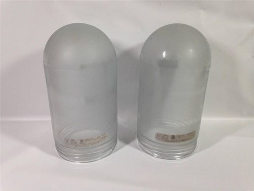 2 KILLARK GLASS GLOBES LR11851 APPROX  8 1/2&#034; HIGH X 4 1/4 DIAMETER