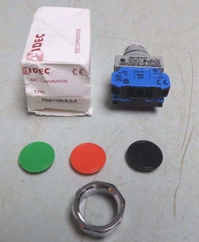 NEW IDEC ABW110N-B,G,R Industrial Pushbutton Switch Assort&#039;d Color Caps FREESHIP