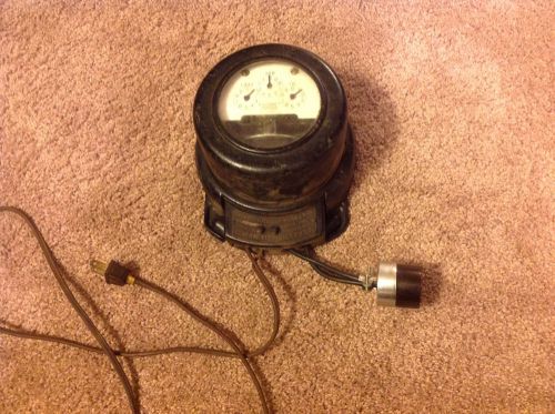 1909-13 General Electric GE I-10 Thomson Watthour 3 Dial Power Meter, 2 Wire
