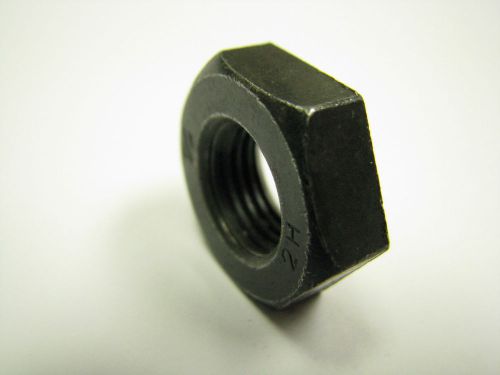 1/2-20 unf heavy hex jam nut uncoated, 7/8&#034; flat grade 2 industrial fastener nos for sale