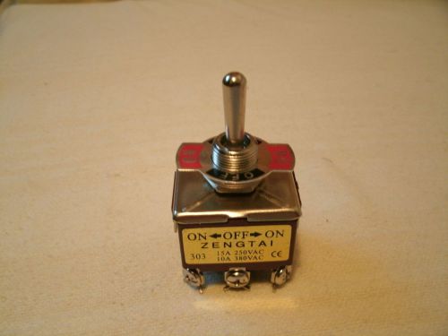 ZENTAI Heavy Duty Toggle SWITCH,3PDT,On-Off-On,9 Screw Terms 250V 15A,380V 10A