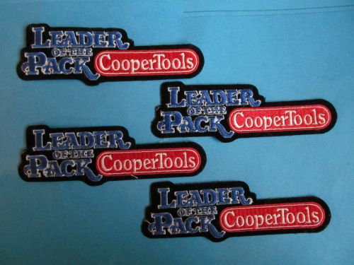 4 Lot Vintage Cooper Tools Leader Of The Pack Uniform Coverall Work Shirt Patch