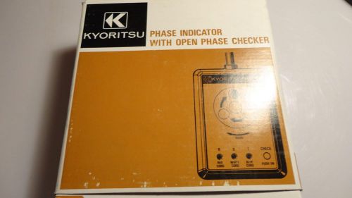 Kyoritsu phase indicator with open phase checker model 8031 for sale