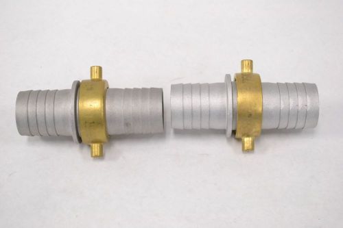 Lot 2 grainger 3lz13a brass nut aluminum swivel shank coupling 1-1/2in b311314 for sale