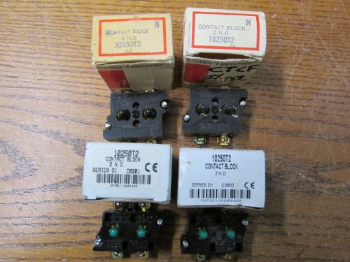 New nos lot of 4 cutler hammer 10250t2 contact block 2 n.o. series d1 &amp; a4 for sale