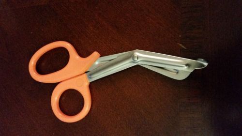 New 7.5 inch emt ems paramedic fire trauma shears scissors orange for sale