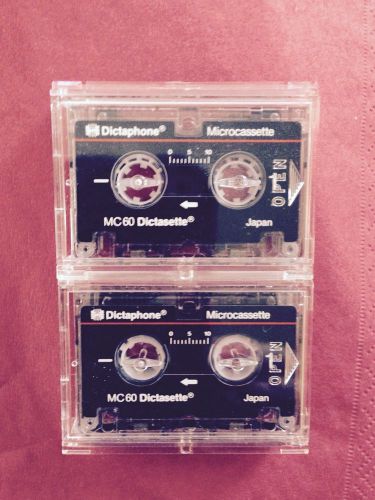 2 New Dictaphone Micro Cassette Tapes FAST SHIP! FREE SHIP!!