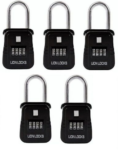 Pack of 5 lockboxes realtor key storage lock box real estate 4 digit lockbox