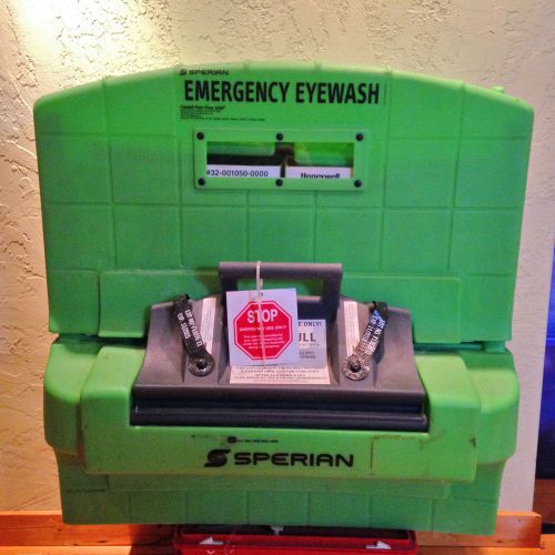 Safety fend-all emergency eyewash station sperian protection rts3200100 for sale