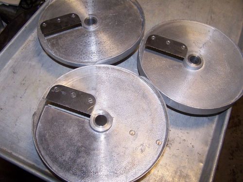3 slicer discs for robot coupe r4 or r4x ~ we think  e8 e10 e14 for sale