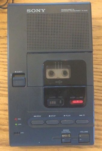 Sony M-2020 Micro-cassette Dictation Voice Recorder Transcriber FOR PARTS REPAIR