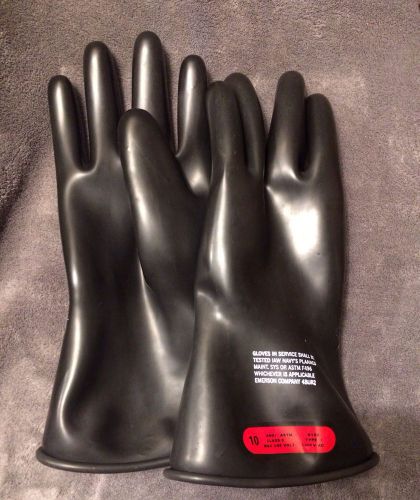 SALISBURY ELECTRICAL INSULATING RUBBER GLOVES Lineman Electrician 1000 volt