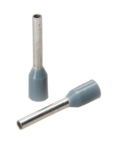 Greenlee 470/8 AWG 18 by 14mm Long DIN Insulated Wire Ferrules  Gray  1000-Pack