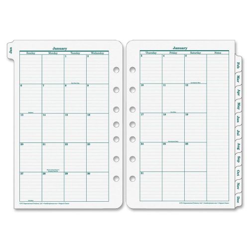 Franklin Covey Original Classic Monthly Tab Planner Refill