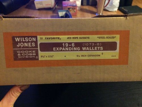 Wilson Jones ColorLife Expanding Wallets w/ Red Rope Gussets 19-6 (1073-6)