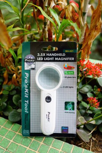 Proskit ma-021  3.5x handheld led light magnifier for sale