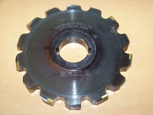 SECO 335.18-08.00-0.875-79 SIDE INDEXABLE MILLING CUTTER 8&#034;