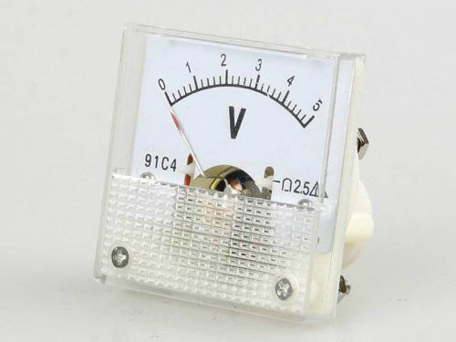 New Analog Volt Panel Meter Gauge DC 0~5V 91C4