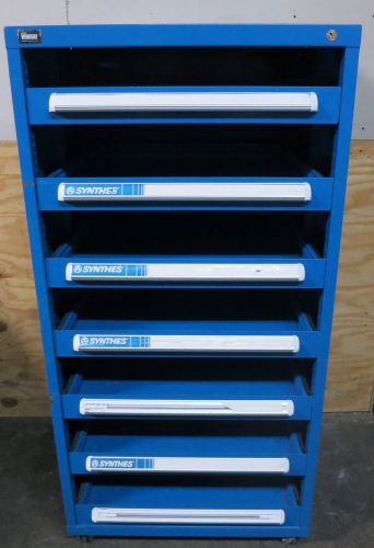 Synthes Lockable Storage 7 Drawer Cabinet