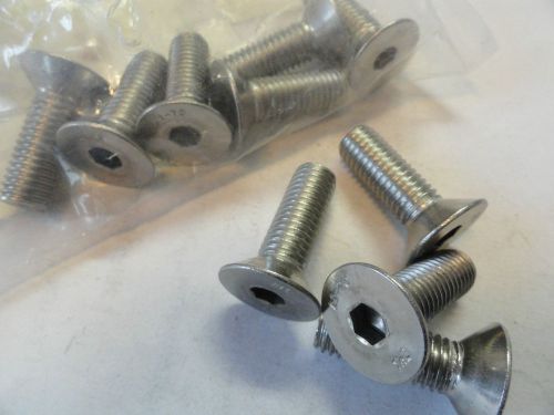 M10 x 30mm long stainless flat head socket cap screws for sale