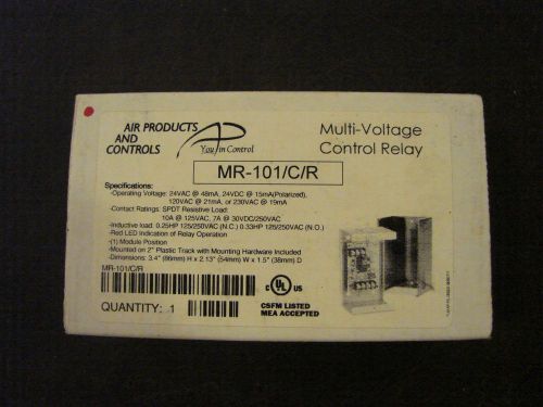 Air products and controls mr-101/c/r multi-voltage fire-rated control relay for sale