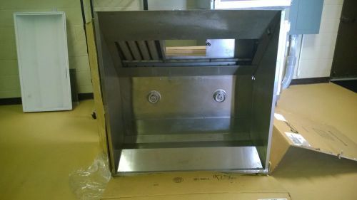 4ft x 4ft  commercial kitchen  hood-very clean