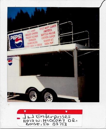7x14&#039; Steel  Concession Trailer