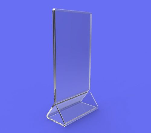 11193-1-4 4-pack Clear Acrylic Plexi Table Tent  Frame photo desert sign holder