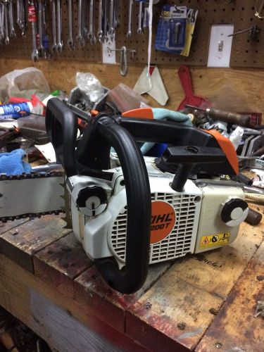 Stihl ms200t chainsaw with 14&#034; bar. read the full description for problems for sale