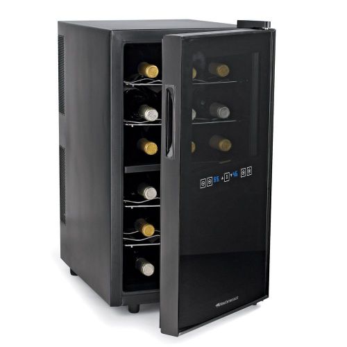Wine enthusiast silent 18 bottle dual zone thermoelectric refrigerator touch for sale