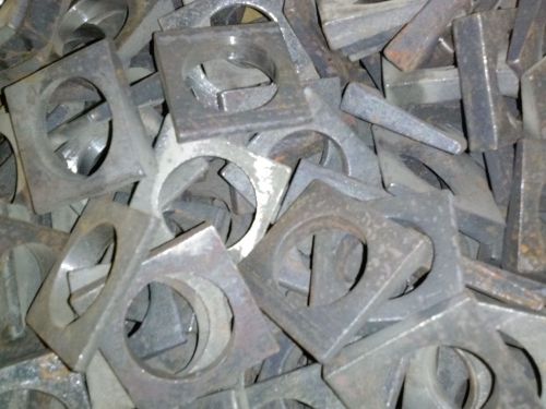 100 1-1/2 square bevel malleable washer plain finish i-beam flange wedge 1 1/2 for sale