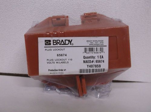 New BRADY Plug Lockout 65674 New (B16)