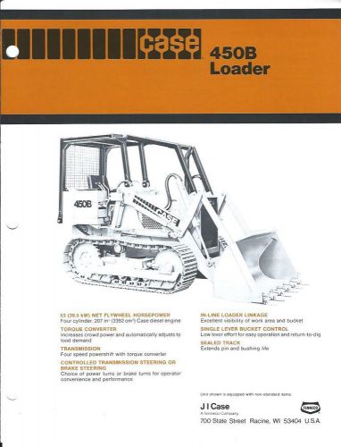 Equipment Brochure - Case - 450B - Crawler Loader - c1979 (E2133)