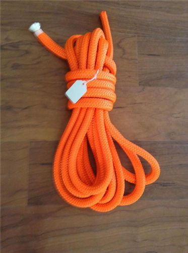 9/16&#034; double braid polyester rope orange 21ft great rope for sale