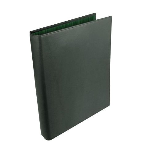 LUCRIN - Simple A4 binder - Smooth Cow Leather - Green