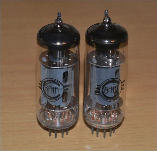 6P1P: Output Audio Tetrode Tubes. 9-pin 6AQ5. NOS 1970&#039;s Svetlana. Price for 2